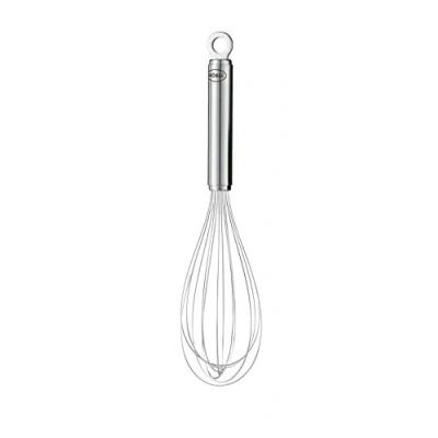 Obrázek RÖSLE Metlička, kvalitní metlička s úzkou rukojetí, ušlechtilá ocel 18/10, vhodné do myčky, délka 32 cm, stříbrná