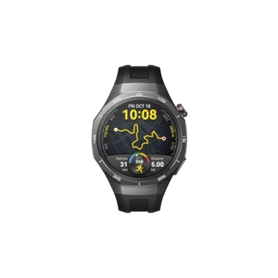Obrázek Huawei Watch GT 5 Pro 46mm Černý (Černý Gumový Řemínek)