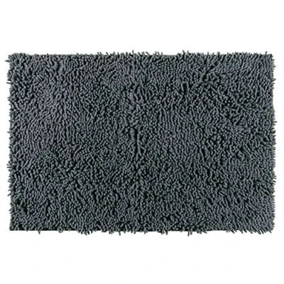 Obrázek WENKO 22341100 koupelnový koberec chenille Mouse sprchový podložka, Polyester, šedý, 80 x 50 3 cm