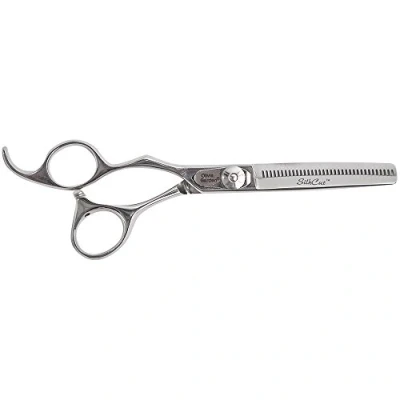 Obrázek Olivia Garden nůžky na stříhání vlasů SilkCut efilační pro leváky, Evropa, 35 zubů