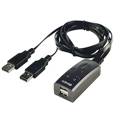 Obrázek LINDY 2 Port USB KM Switch, klávesnice a myš Switch pro počítače