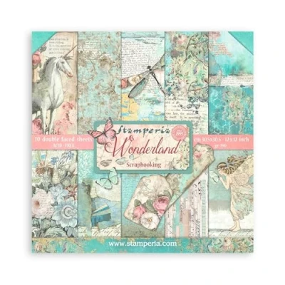 Obrázek Stamperia Scrapbook Paper Pad for Scrapbooking, album, vytváření karet, bullet journalling and More, Acid Free, Double Sided, Perfect Hobbies, Crafts, Gifting (Shabby Rose) (30,5 x 30,5 cm)