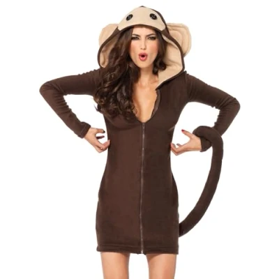 Obrázek LEG AVENUE Dámské kostýmy Cozy Monkey Zvířata m Moccaccino, tan