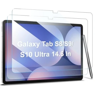 Obrázek ZtotopCases 2 kusy ochranné fólie na displej pro Samsung Galaxy Tab S10/S9/S8 Ultra 14, 6 palců 2024/2023/2022, 9H tvrzené sklo ochranná S10 2024/S9 2023/S8