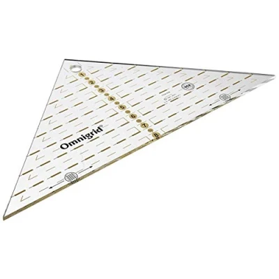 Obrázek Prym trojúhelník s palcový stupnice pro 1/4 čtverce až 20 cm (8 palců).