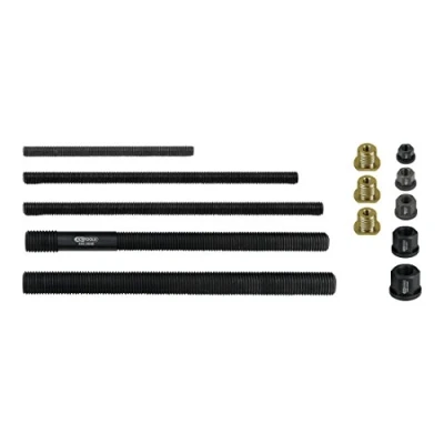 Obrázek KS Tools 440.0040 vytahovací tyče, límec matek pro, sada adaptérů, 13 ks.