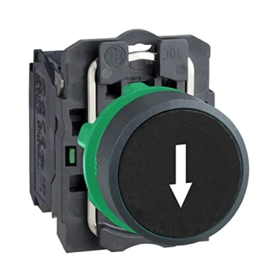 Obrázek Schneider Electric XB5AA3341 tlačítko, ploché, šipka nahoru, 1S, tlačítkové, bílé