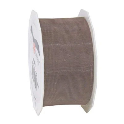 Obrázek PRÄSENT C.E. Pattberg Sheer Organzaband Taupe, 25 m Geschenkband zum Einpacken von Geschenken, 40 mm Breite, Zubehör Dekorieren &amp; Basteln, Dekoband