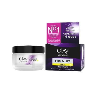 Obrázek Olay Anti Wrinkle Firm &amp; Lift Day Cream SPF 15 50 ml (Packaging Varies)