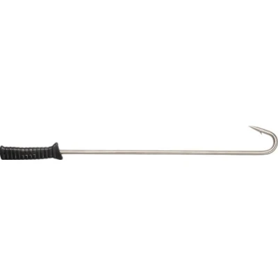 Obrázek SEAC Fishing Gaff Angelgaff mit Edelstahlhaken und ergonomischem Griff, 2 Größen erhältlich, Schwarz/Metall, 47 cm