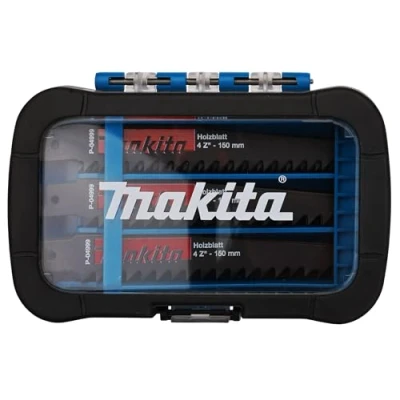 Obrázek Makita P 81278 sada listů Recipro pily 27dílná v úložném boxu, 27 x dřevěný list 150 mm 04999, pro dřevo o tloušťce materiálu 8 100