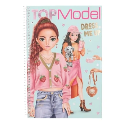 Obrázek Depesche 13486 TOPModel Dress Me Up Stickerbuch mit 20 Seiten vorgedruckter Model Motive zum Selbstgestalten, inkl. 7 Stickerbogen