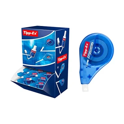 Obrázek Tipp Ex korekční váleček Easy Correct pro boční korekci, 12 m x 4,2 mm, balení po 20 kusech, ideální do kanceláře, domácí kanceláře nebo školy