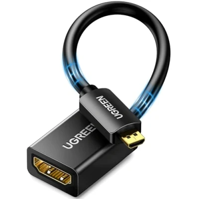 Obrázek Ungreen micro HDMI kabel(1080p 3D) ,20cm,barva cerna