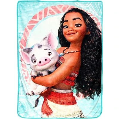 Obrázek Disney Moana Überwurfdecke, Polyester, Mehrfarbig, 46&quot; x 60&quot;