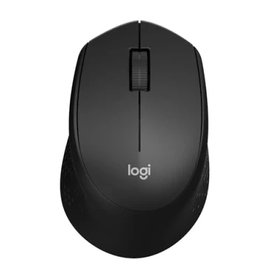 Obrázek Logitech M330 Silent Plus bezdrátová myš, připojení 2,4 GHz přes nano USB přijímač, optický senzor 1000 DPI, životnost baterie 24 měsíců, 3 tlačítka, PC / Mac černá, anglické balení