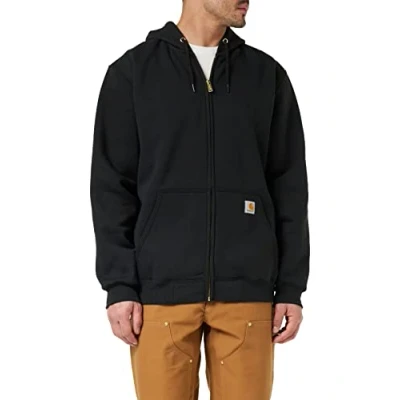 Obrázek Carhartt Pánská široká, středně těžká mikina se zipem, černá