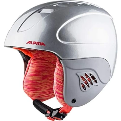 Obrázek ALPINA CARAT bezpečná, nerozbitná &amp; individuálně přizpůsobitelná lyžařská helma pro děti, silver flamingo, 48 52 cm