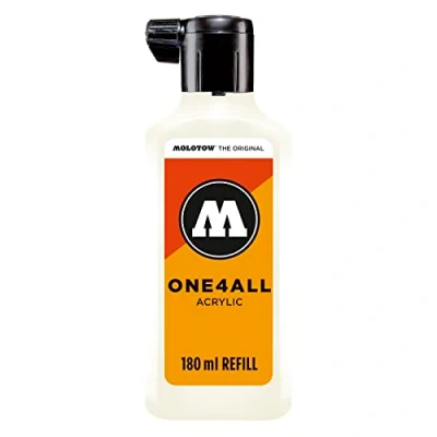 Obrázek Molotow ONE4ALL náhradní akryl, barva 229 přírodní bílá 180 ml, inkoust pro permanentní popisovače