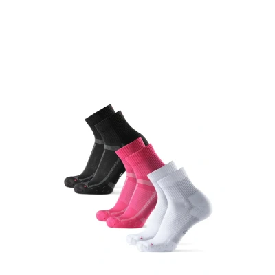 Obrázek Danish Endurance LONG Distance Running 3 PACK Sportovní ponožky, Velikost: 39 42, Multicolour black pink white