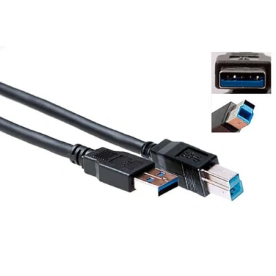 Obrázek ACT USB 3.0 kabel k tiskárně, tiskárně 1 m typ A konektor na B konektor, tiskárna, skener SB3017