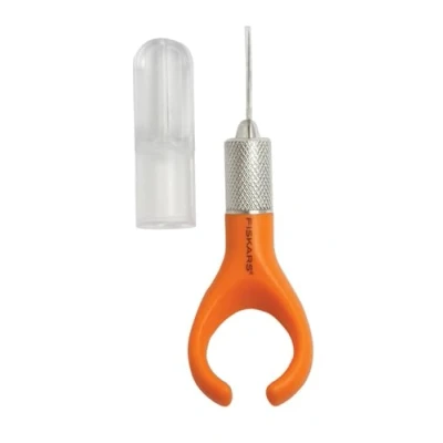 Obrázek Fiskars Prstový nůž/nůž, pro praváky i leváky, celková délka: 17,6 cm, kvalitní ocel/plast, oranžová, 1003738