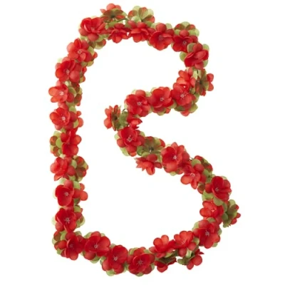 Obrázek Basil Květinová girlanda Flower Garland Girlanda, červená, jedna velikost