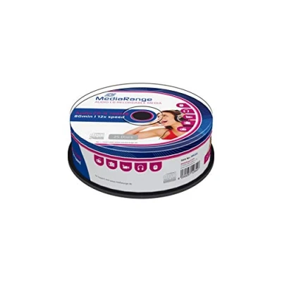 Obrázek MediaRange Audio CD R 700 MB80 min 12násobná rychlost zápisu, 25 ks Cakebox