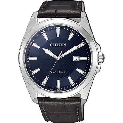 Obrázek Citizen Pánské analogové náramkové hodinky Eco Drive, Hnědá, Náramek