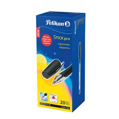 Obrázek Pelikan Kuličkové pero Stick pro, 1 box s 20 kusy, barva psaní: černá