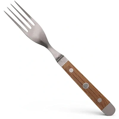 Obrázek GÜDE Solingen Jídelní vidlička kovaná, 9 cm, budicí dřevo, fashion ALPHA, dvojitá kolečka, ruční výroba Germany