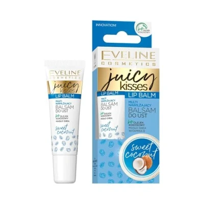 Obrázek Eveline Cosmetics Balm na rty Juicy Kisses Coconut, 12 ml