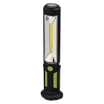 Obrázek EMOS Nabíjecí pracovní svítidlo COB LED magnetická noha, háček, nastavitelný, odolný proti nárazu, vodotěsné max. 500 lm, 30 m 3 světelné režimy 26 hodin 2 kabely IP43 pro venkovní