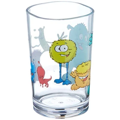 Obrázek Emsa Dětská sklenice na pití Kids, 0,2 litru, motiv: Monster, modrá/žlutá, 1 kus (balení ks)