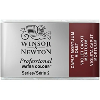 Obrázek Winsor &amp; Newton 0100125 profesionální akvarelová barva, živé vodní barvy v umělecké kvalitě, vysoká brilance barev a svítivost, stálá na světle, archivní kvalita, celá miska Caput Mortuum fialová