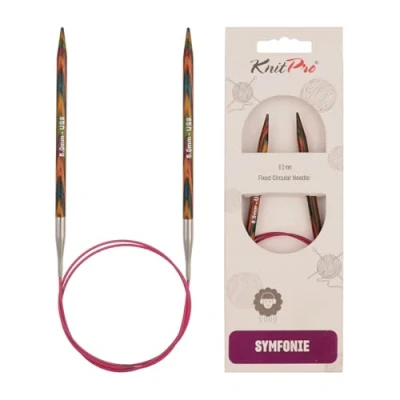 Obrázek KnitPro K20394 kruhová pletací jehla, dřevo, vícebarevná, 50 cm x 6 mm