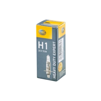 Obrázek HELLA 8GH 002 089 491 halogenová žárovka H1 Heavy Duty Expert Longer lifetime, odolnost proti vibracím 24 V 70 W provedení patice žárovky: P14. 5s krabička množství: 1