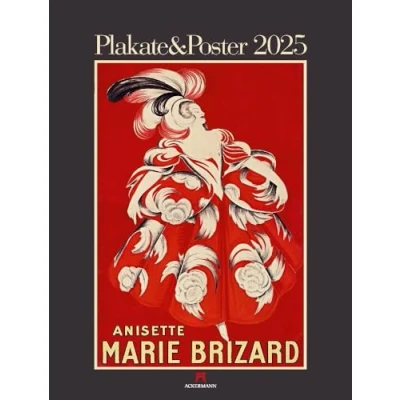 Obrázek Plakate &amp; Poster Kalender 2025, Wandkalender mit Werbeplakaten im Hochformat (50x66 cm) Kunstkalender Plakatkunst