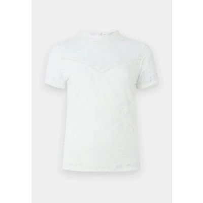 Obrázek Vila Dámský top Vistasia S/S Lace Noos, bílá (Cloud Dancer)