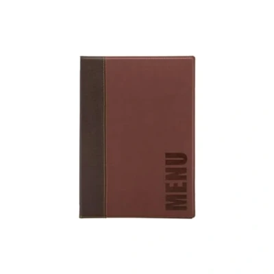 Obrázek Securit trendy vzhled kůže A4 chladnička na karta vč. 1 Dopplete vložka pro menu (pro 4str. A4), vínově červená