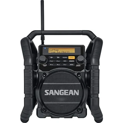 Obrázek Sangean U 5DBT Rádio na staveniště s Bluetooth odolné proti nárazu DAB+, UKW+, FM, Aux a vodotěsné prachotěsné černé