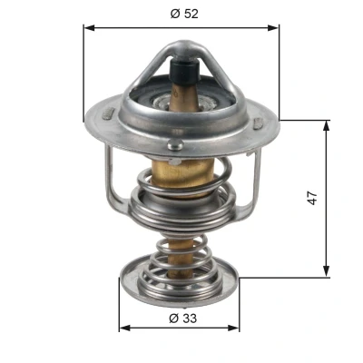 Obrázek Gates TH30580G1 termostat, chladicí kapalina