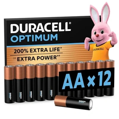 Obrázek Duracell Optimum baterií AA, 12 kusů, až o 200 % dodatečná životnost nebo extra výkon