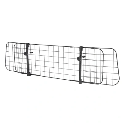 Obrázek Kerbl ochranná mřížka do auta (barva černá, výška 30 cm, šířka 96 145 z kovu, se stabilním a prostorově úsporným upevněním) 80581