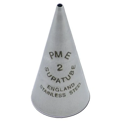Obrázek PME ST2 Supatube psací hrníček č. 2 z bezešvé ušlechtilé oceli, stříbro, 1,72 x 3,5 cm