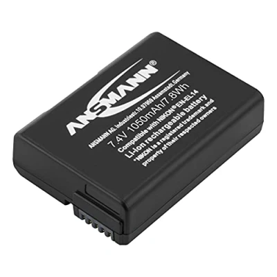 Obrázek ANSMANN Li Ion baterie A Nik EN EL 14 7 4V / typ 1050mAh Výkonná pro foto digitální fotoaparáty perfektní náhradní akumulátor Nikon Digicam atd