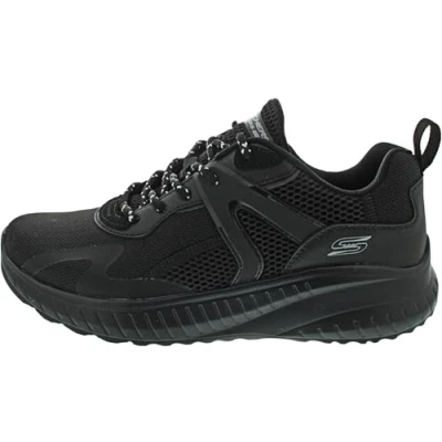 Obrázek Skechers Herren Bobs Squad Chaos Elevated Drift Sneaker, Schwarzes Synthetisches Netz, 45 EU