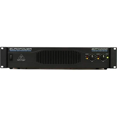 Obrázek Behringer EUROPOWER EP4000 profesionální 4 000 W stereo výkonový zesilovač s technologií ATR (Accelerated Transient Response).