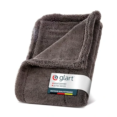 Obrázek Glart Twist utěrka na auto XXL 60 x 40 cm, extra savá z mikrovlákna. Ideální pro sušení bez škrábanců před leštěním a po čištění ráfků. Vhodné motocykly