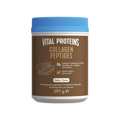 Obrázek Vital Proteins kolagenové peptidy kakao 297 g čisté příchuť kakaa bez cukru krásná kůže, vlasy a nehty hydrolyzovaný hovězí kolagen typu 1 &amp; 3